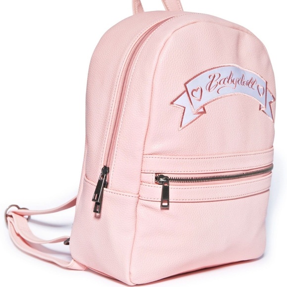Dolls Kill Handbags - Dolls Kill BABYDOLL PASTEL PINK BACKPACK